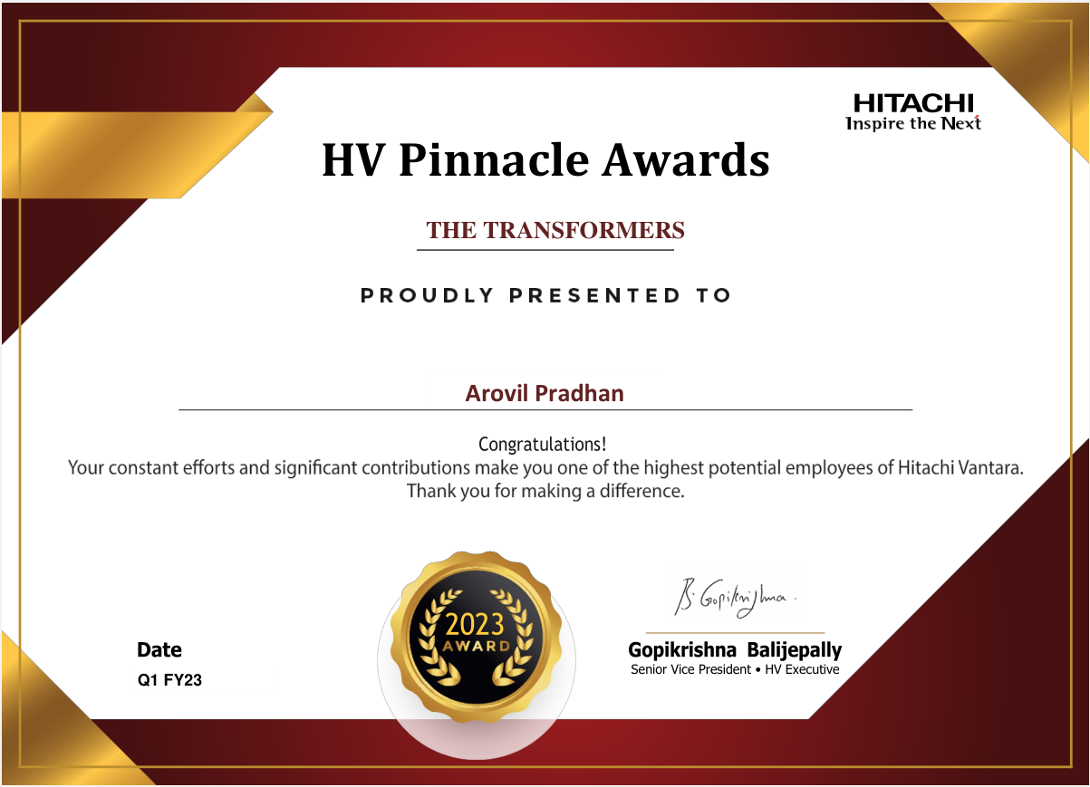 HV Pinacle Award