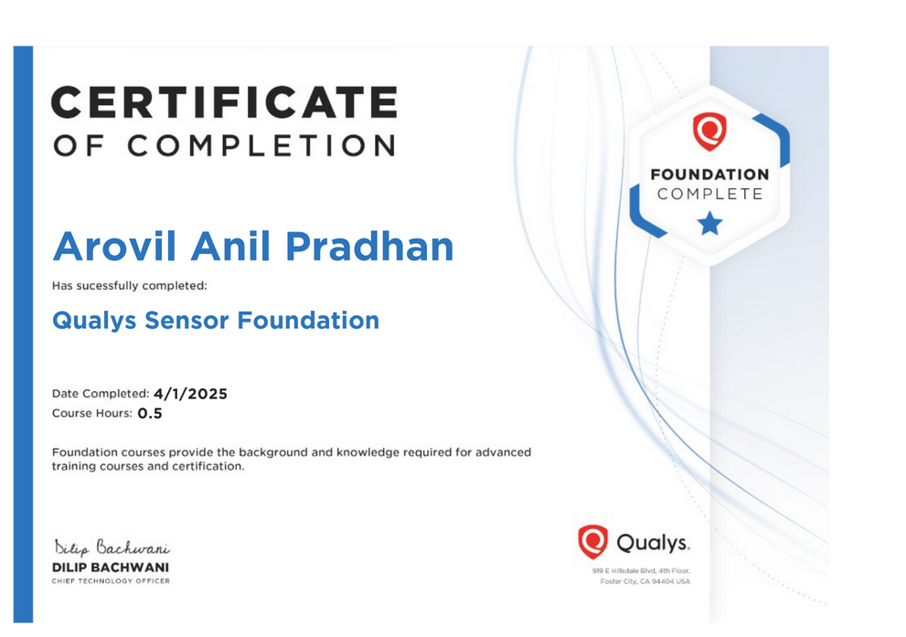 Qualys Sensor Foundation