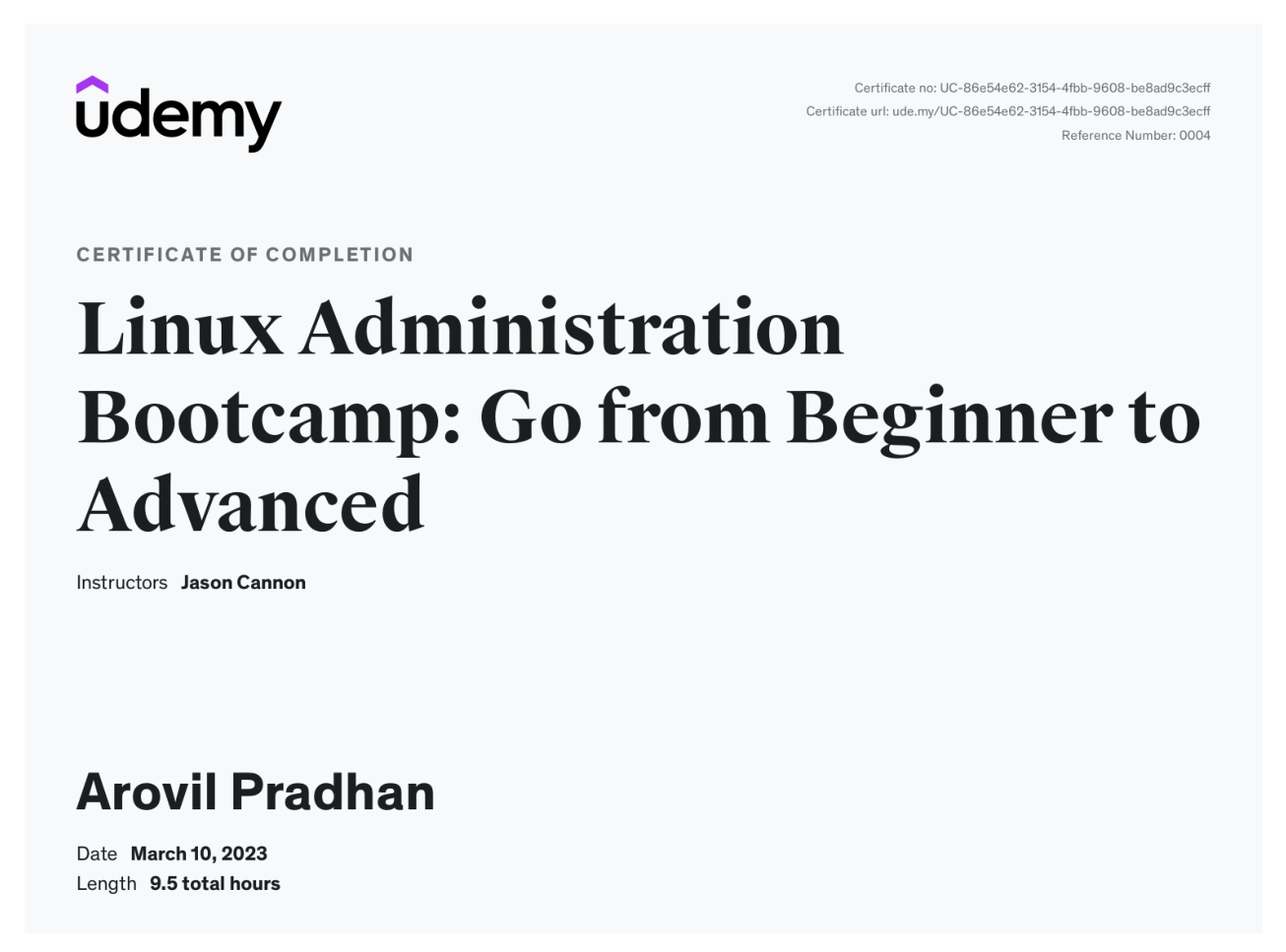 Udemy Linux Bootcamp